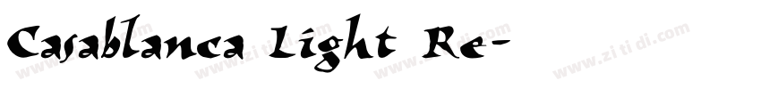 Casablanca Light Re字体转换